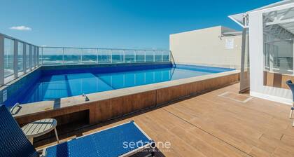 Condo. w/ Pool and Gym 70 m From the Beach - SMA
