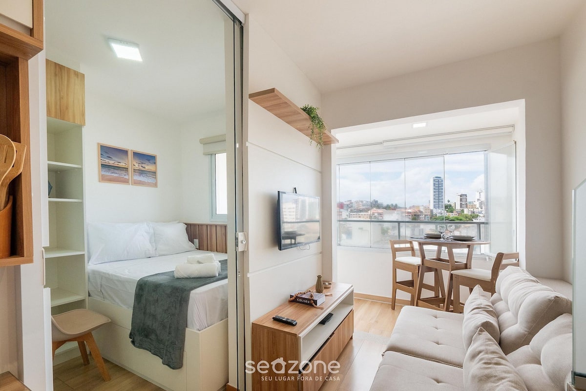 Basic Apartment | Living area | 32-inch Smart TV with digital channels