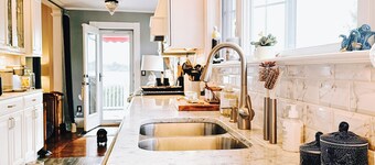 Steps to Waterfront Golf! Your Own Backyard Private Beach w/Loungers & Umbrellas