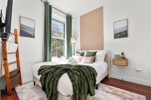 1 habitación, tabla de planchar con plancha, wifi y ropa de cama 