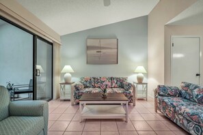 Villa, Multiple Beds, Patio, Pool View (Sea Woods Villa 4263) | Living area | 42-inch flat-screen TV with digital channels