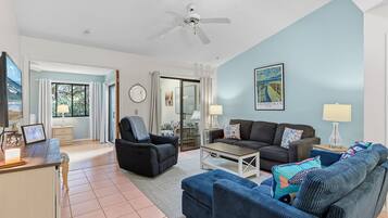 Villa, Multiple Beds, Patio, Pool View (Sea Woods Villa 4263) | Living area | 42-inch flat-screen TV with digital channels