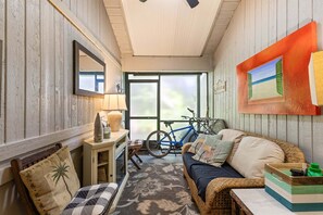 Villa, Multiple Beds, Kitchen, Pool View (Sea Woods Villa 4406) | Living area | 42-inch flat-screen TV with digital channels - Sea Woods Villa 4406 (New Smyrna Beach)