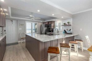 Condo, Multiple Beds, Balcony, Pool View (Win-San C105) | Private kitchen | Coffee/tea maker - Win-san (New Smyrna Beach)