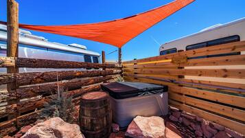Deluxe Double Room, Hot Tub, Desert View | Terrace/patio