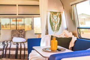 Deluxe Double Room, Patio | Living area