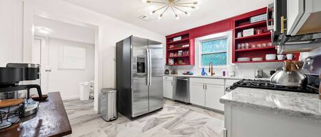 Microwave, oven, stovetop, dishwasher