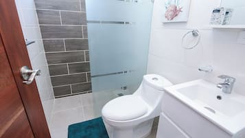 Apartment, 2 Bedrooms, Private Bathroom, City View | Bathroom | Shower, free toiletries, towels, soap