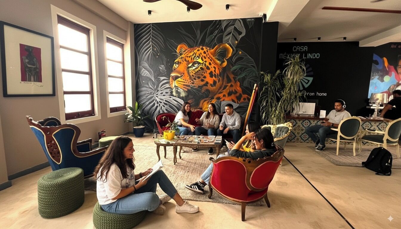 Sala de estar en el lobby