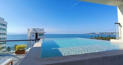 One block from the beach in Bucerias