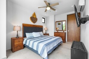 1 غرفة نوم ومكواة/لوح كي وواي فاي وملاءات أسرّة