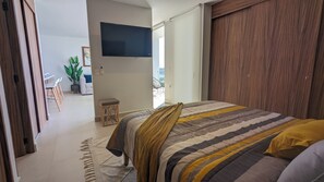 1 habitación, tabla de planchar con plancha, wifi y ropa de cama 