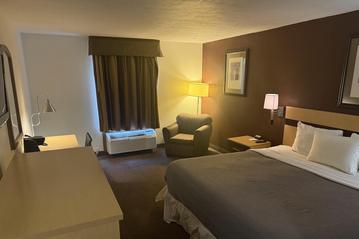 Chambre Standard, 1 très grand lit, non-fumeur, réfrigérateur et four à micro-ondes | Accès au Wi-Fi (inclus)