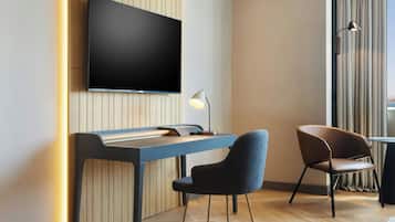 Deluxe Room, 2 Queen Beds, Non Smoking (City View) | Minibar, in-room safe, blackout curtains, soundproofing