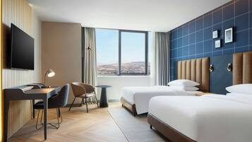 Deluxe Room, 2 Queen Beds (City View) | Minibar, in-room safe, blackout curtains, soundproofing