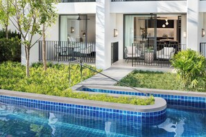 Lejlighed - 2 soveværelser - ikke-ryger | Pool | Udendørs pool, parasoller, liggestole