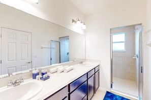 Hair dryer, towels