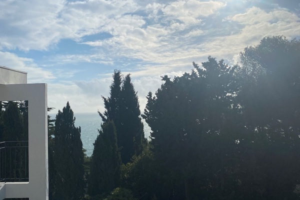 Vue depuis lâhĂ©bergement