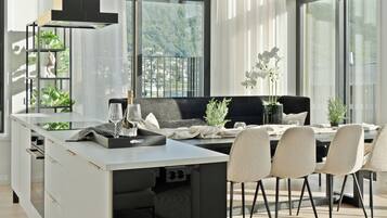Luxury Duplex, Ocean View | Living area