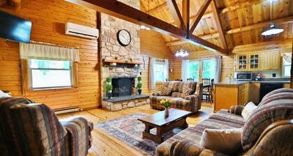 Beautiful cabin situated on wooded banks of the Shenandoah River.