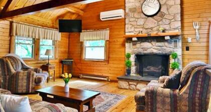 Beautiful cabin situated on wooded banks of the Shenandoah River.
