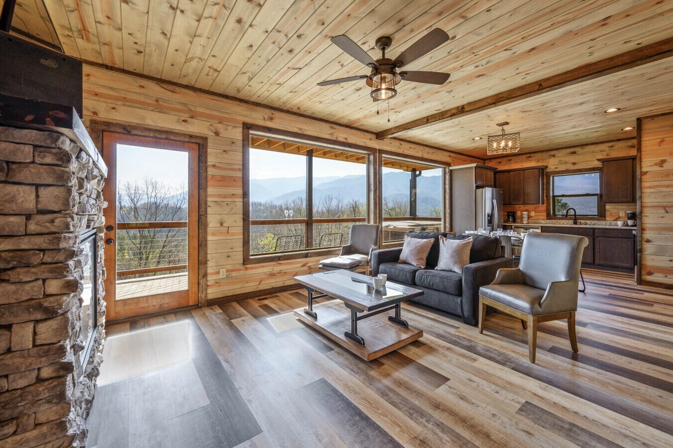 Televisión, chimenea, tenis de mesa y libros 