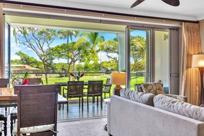 Condo (4 Bedrooms) | Living room | 55-inch LED TV with digital channels - Honua Kai Hokulani 2 Free Rental Cars KBM Resorts Close To Beach 2 Units, 4 Bedrooms Ml-1640 (Kaanapali)