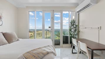 Studio, 2 lits doubles, balcon, vue mer | Wi-Fi gratuit