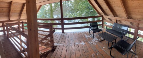 Sielski Loft Mazury w pobliżu jezior, Elganowo, Pasym