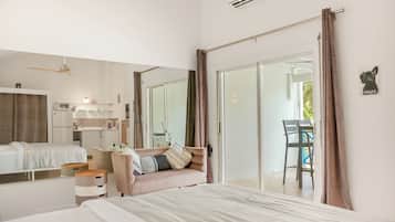 1 bedroom, travel crib, free WiFi, bed sheets