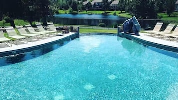 A heated pool