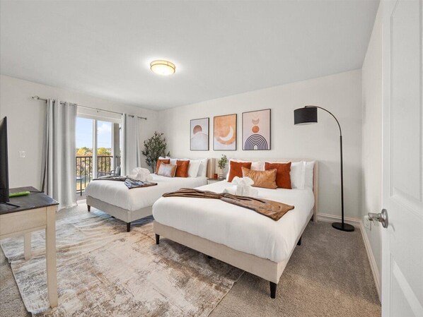 2 makuuhuonetta, silitysrauta/-lauta, Wi-Fi, vuodevaatteet