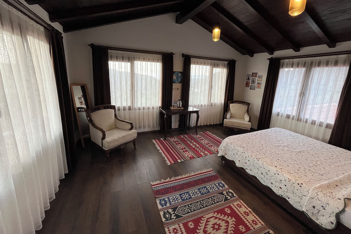Habitación doble, balcón, vista a la montaña | Wifi gratis