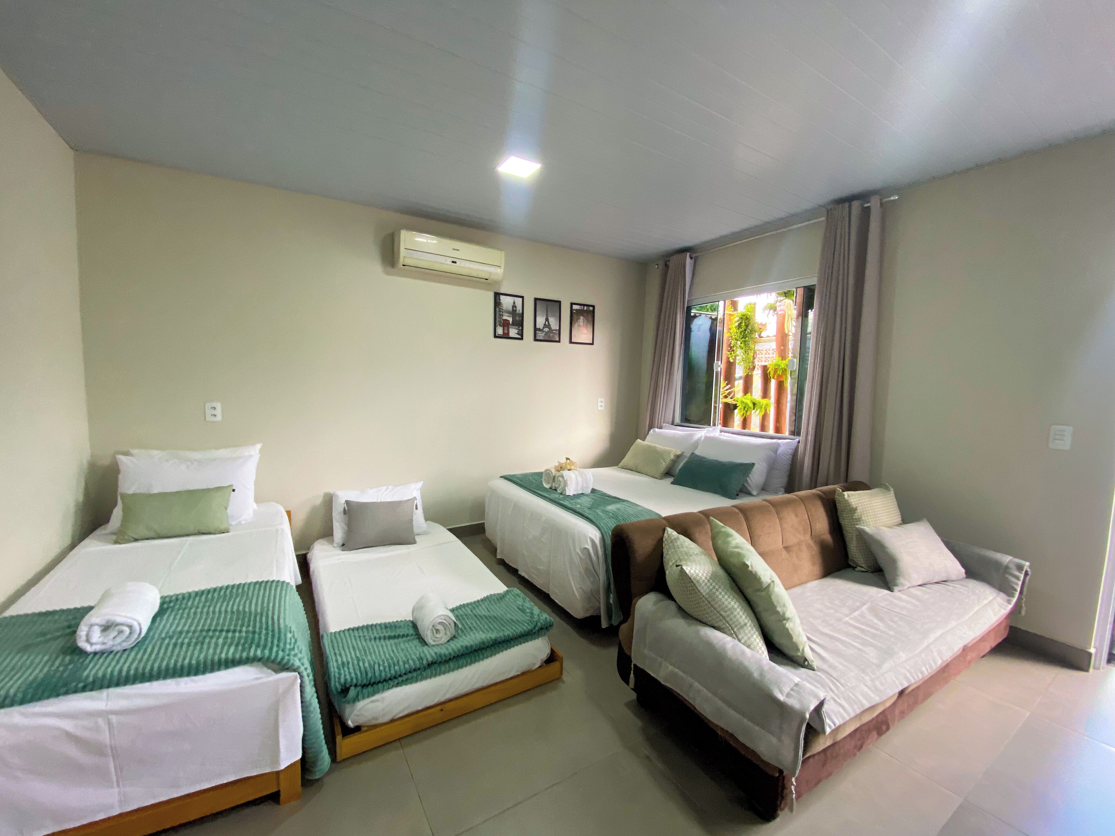 Family Studio, Patio, Garden Area | Iron/ironing board, free WiFi