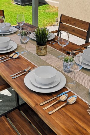 Opções para refeição ao ar livre