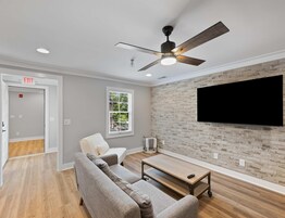Condo, 1 Queen Bed, Patio, Garden View (Carters Court Cozy Hideaway) | Living area | 55-inch flat-screen TV with digital channels