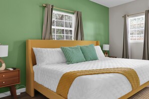 2 bedrooms, iron/ironing board, WiFi, bed sheets