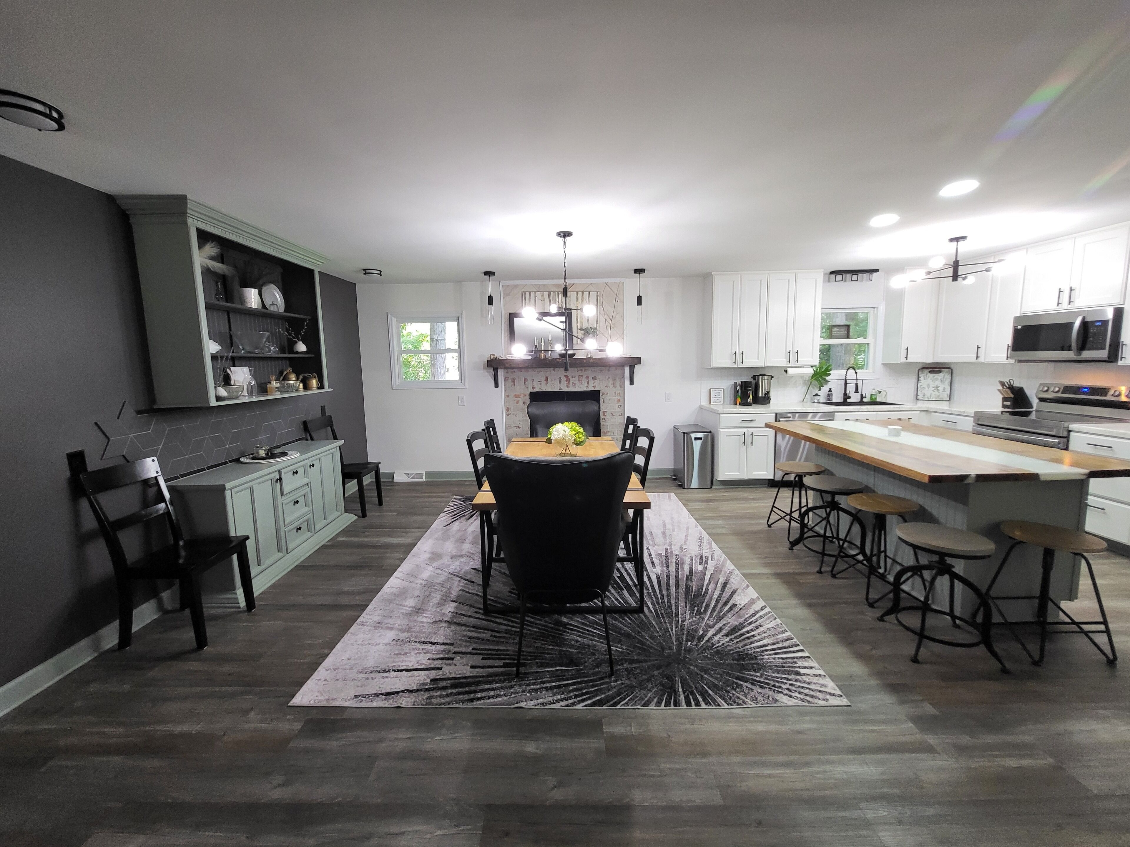 Microwave, oven, stovetop, dishwasher