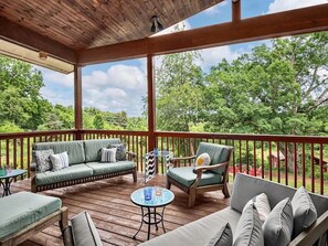 Property grounds - Pickleball Lodge at Ten Acre Wood | Asheville 4BR Lodge on 10 Acres | Pickleball, Hot Tub & Fire Pit (Asheville)