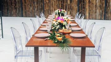 Espace banquet en plein air