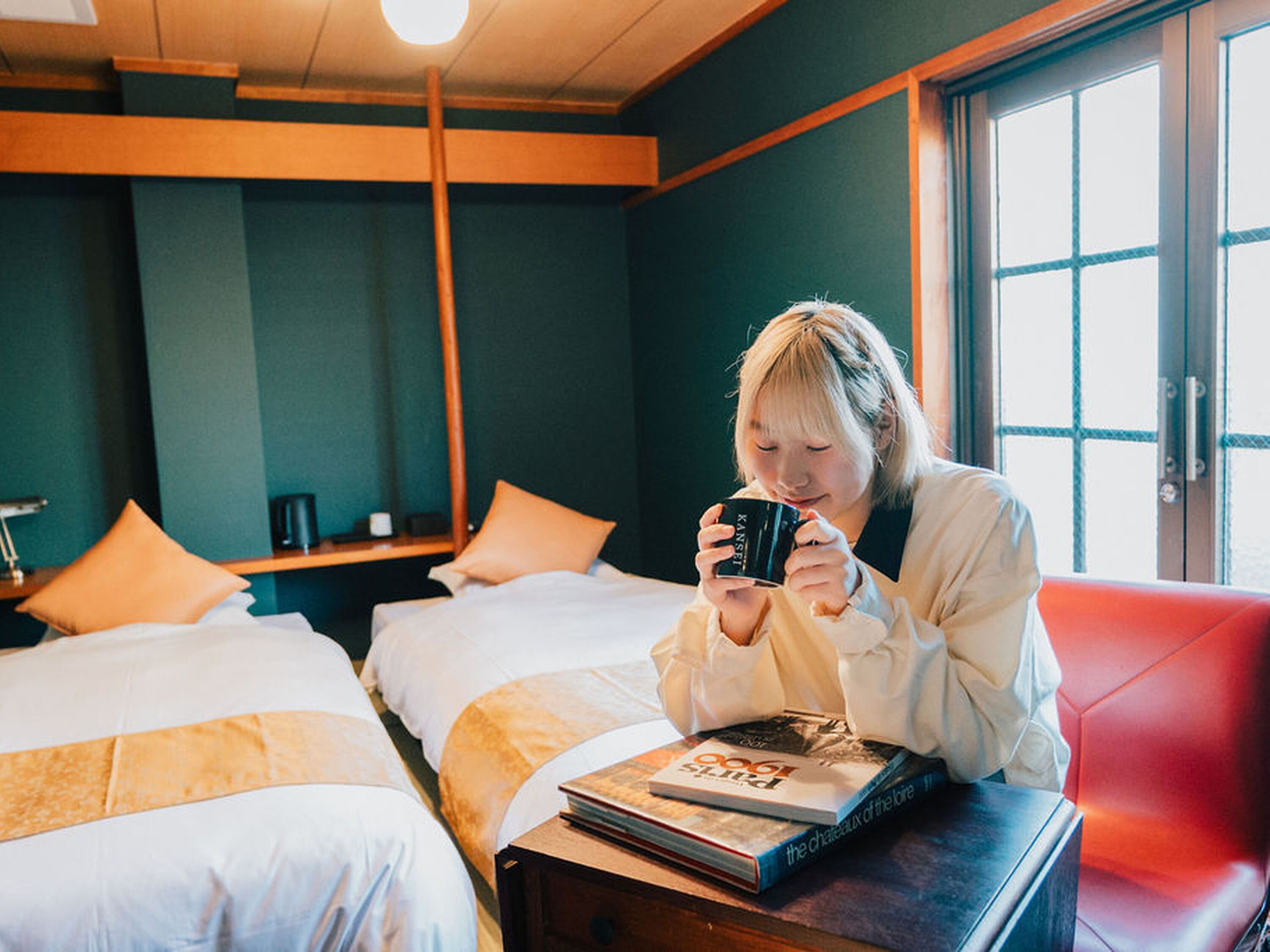 和風ツインルーム | 羽毛の掛け布団、WiFi (無料)、ベッドシーツ