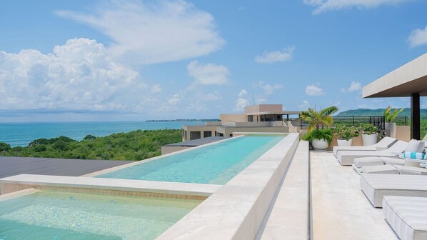 A heated pool