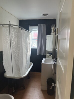 Hair dryer, towels, soap, toilet paper - Cute 3BR Upper Unit Home in South Buffalo near downtown (Buffalo)