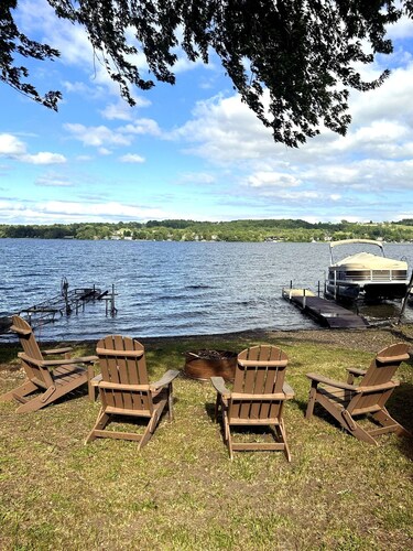 The Keuka Cove House - Lakefront + Private Dock - Sleeps 16