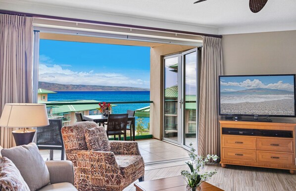 Televisión, reproductor de DVD y estéreo 