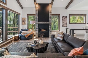 Smart TV, fireplace, table football, offices