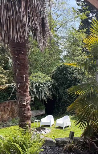 Sun drenched, beach inspired, guest suite.