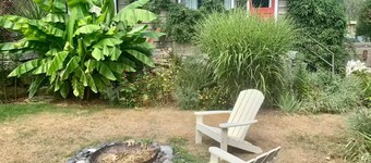 Sun drenched, beach inspired, guest suite.