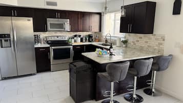 Microwave, oven, stovetop, dishwasher