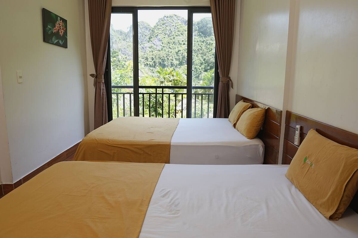 Deluxe Triple Room, 1 Bedroom, Non Smoking, Lake View | Hypo-allergenic bedding, memory foam beds, in-room safe